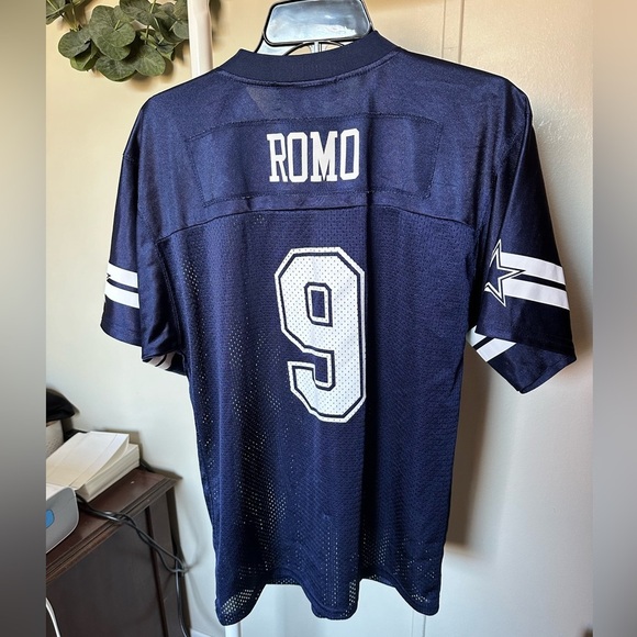 Dallas Cowboys Authentic Navy Blue and White Tony Romo Jersey Boys XL - Picture 4 of 6